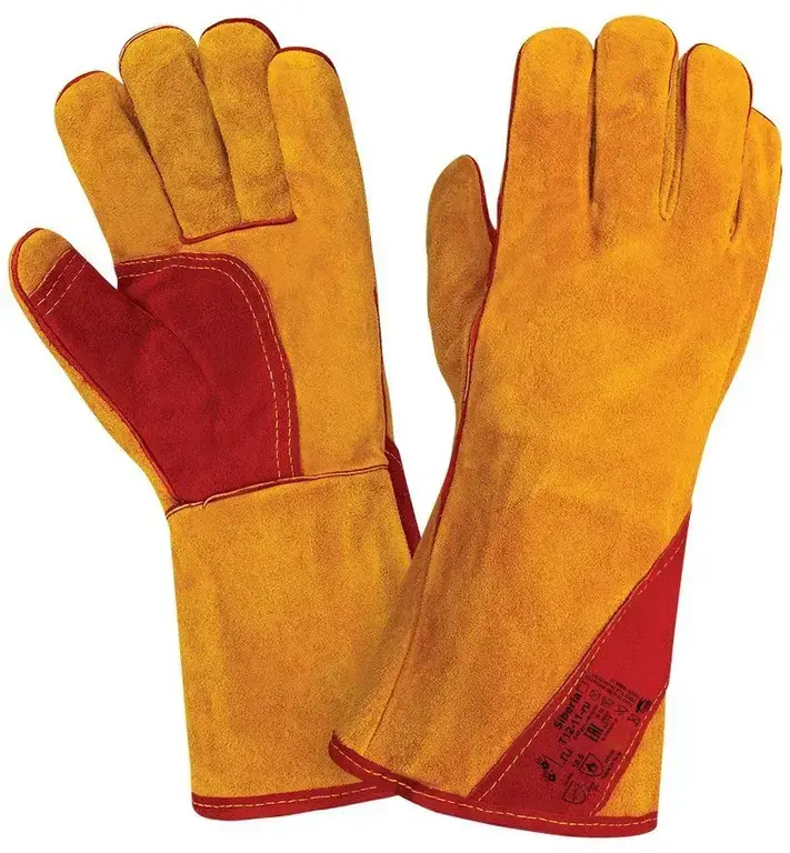 Краги сварщика спилковые 2Hands Siberia T12-11-RU