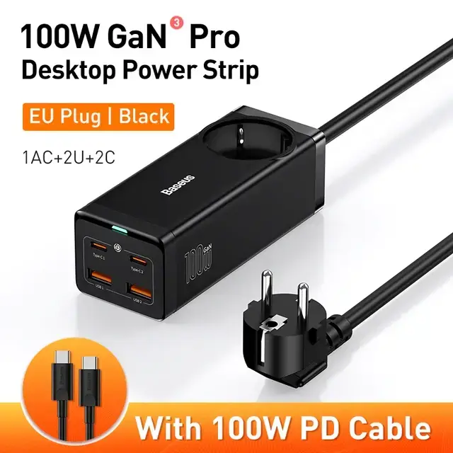 Зарядное устройство Baseus GaN 3 Pro 100W (CCDK100UE)